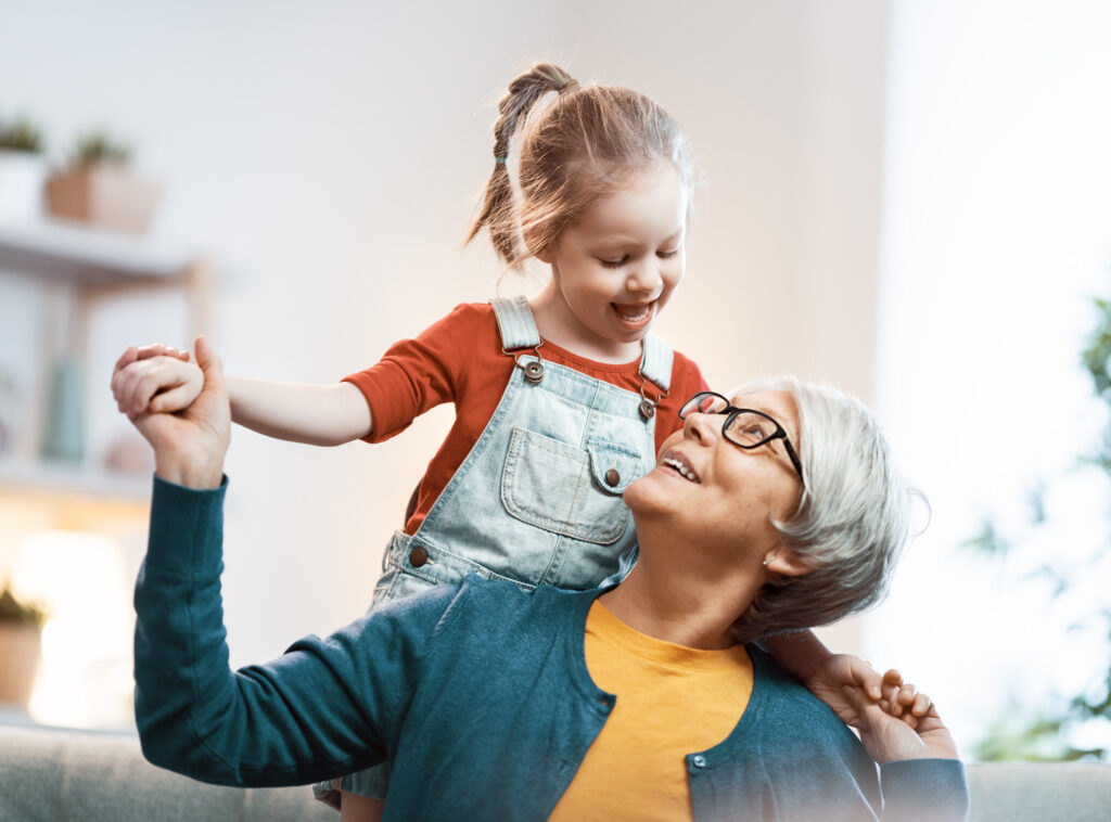 Grandmother with her grandchild